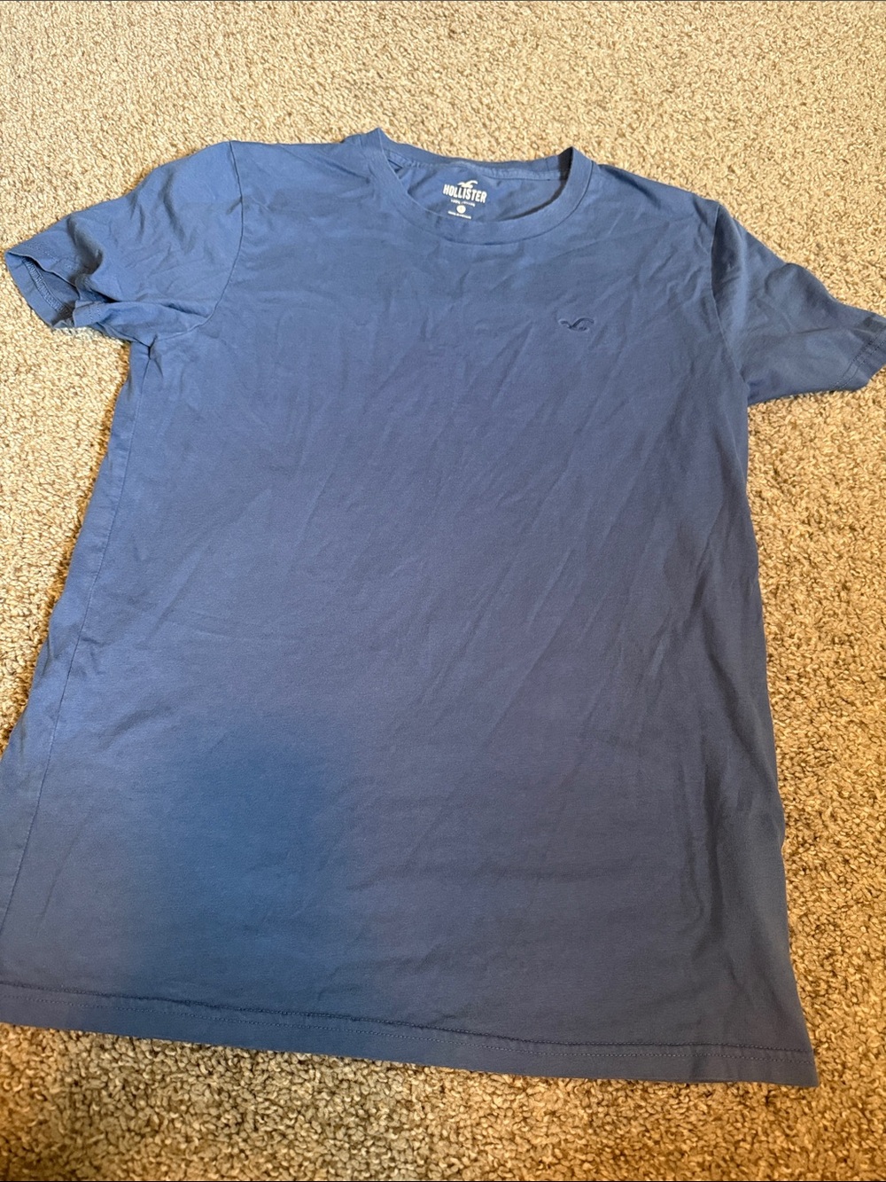 Hollister Short Sleeve Crew Tee in Blue